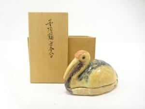 鶴　香合